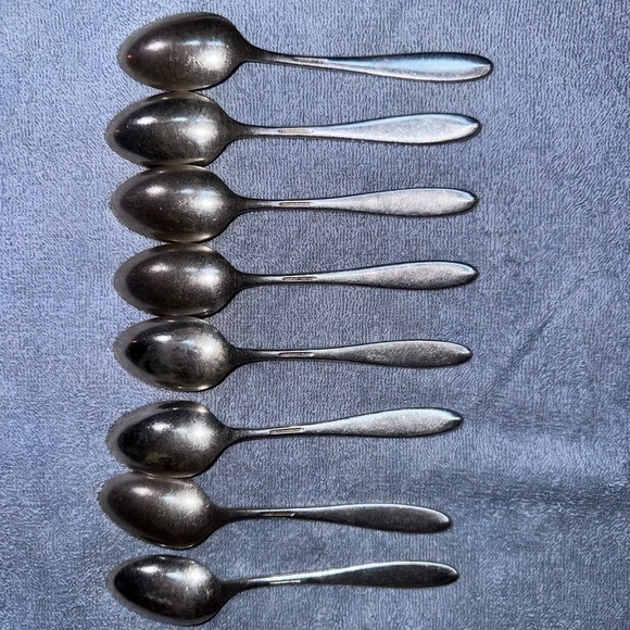 Vintage Oneida Community Plate BIRD OF PARADISE TeaSpoon Set - Picture 3 of 6